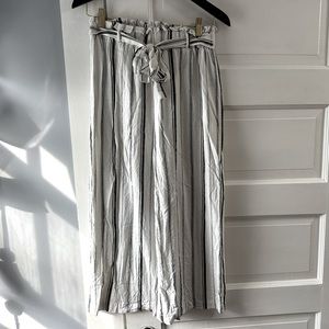 striped linen pants